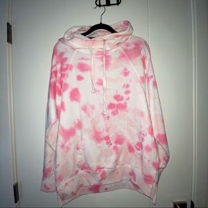 pink tie dye hoodie